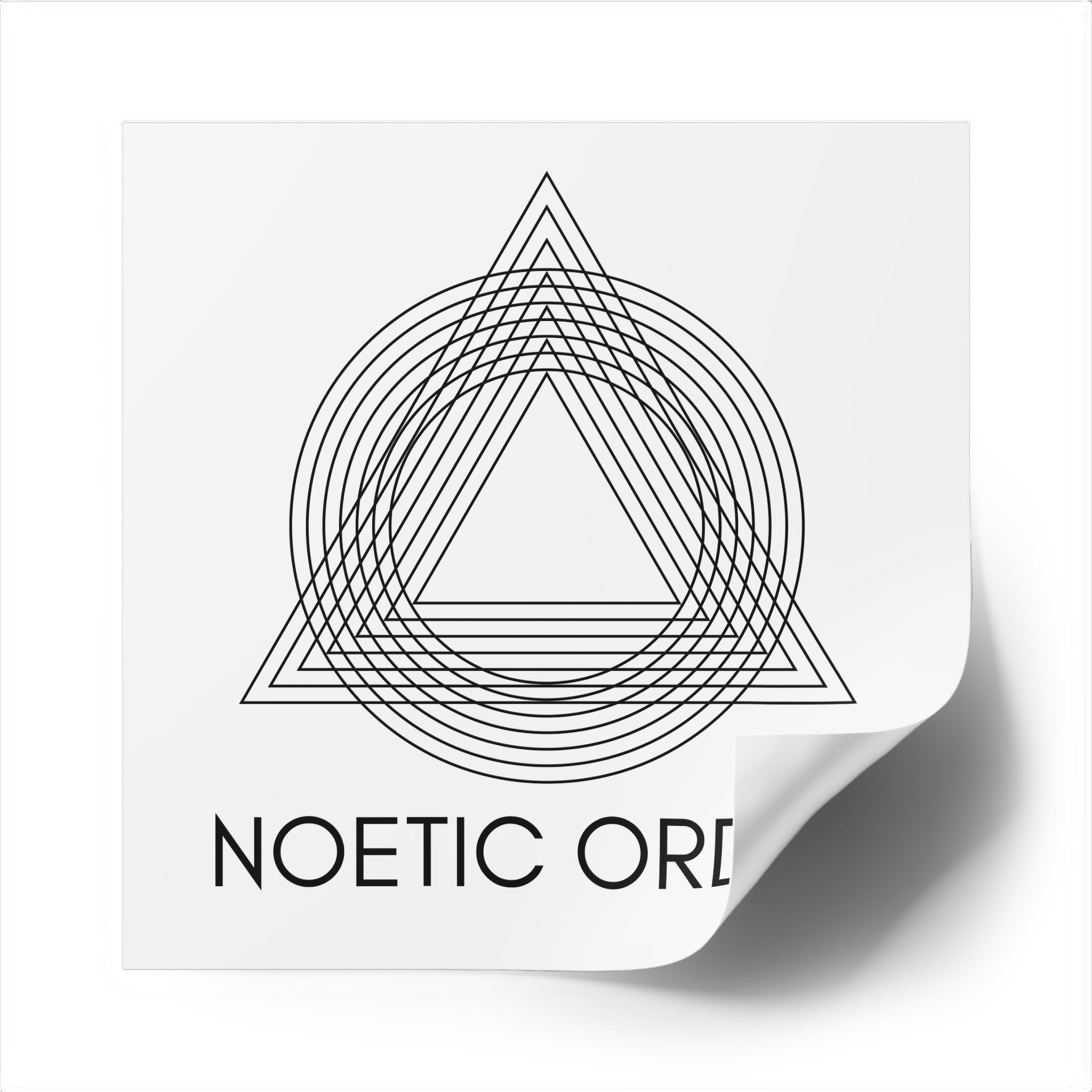Noetic Order Square Sticker