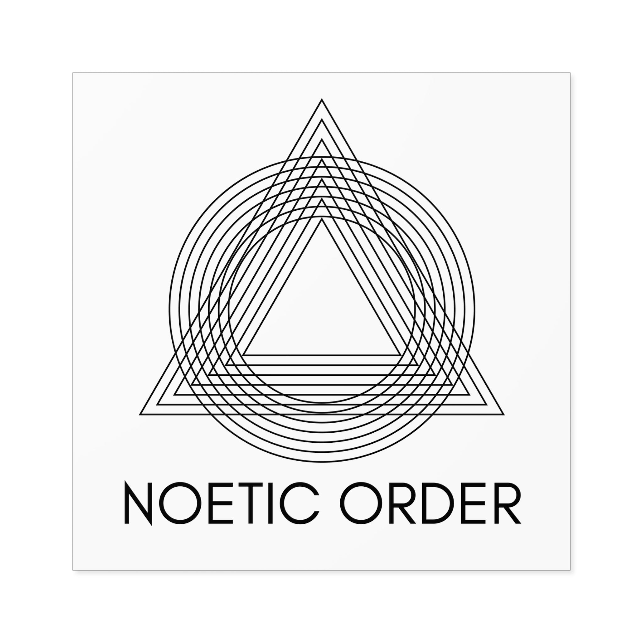 Noetic Order Square Sticker