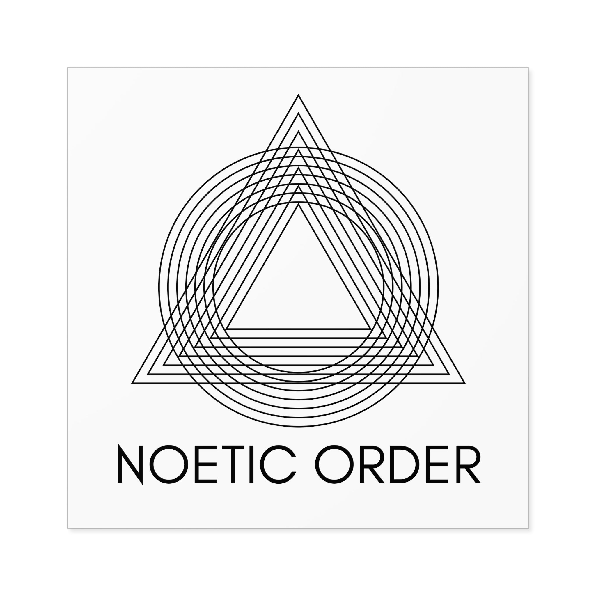 Noetic Order Square Sticker