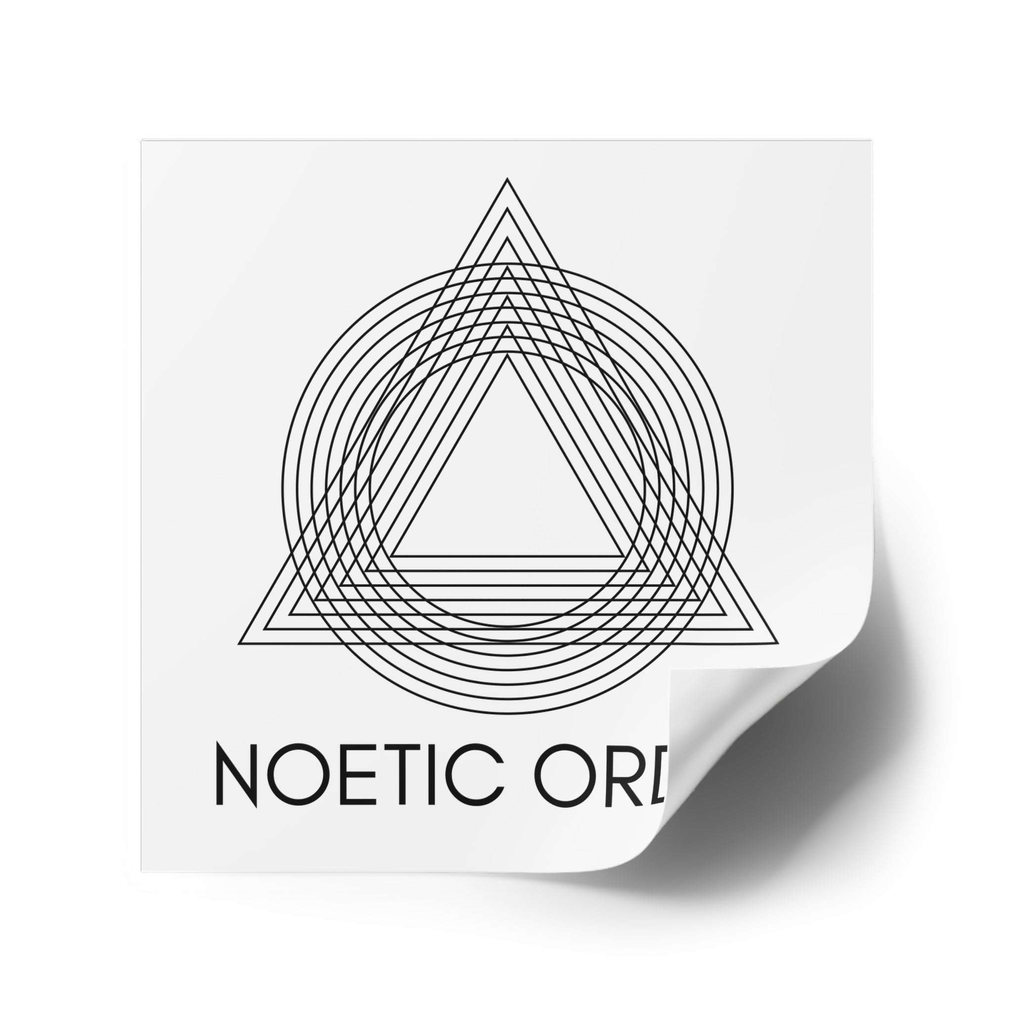 Noetic Order Square Sticker